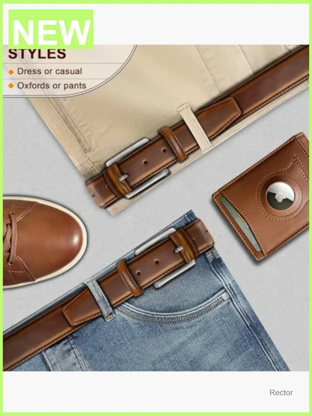 Genuine Leather Dress Casual Jean Belt Multi Pack Adjustable Fit 1.38